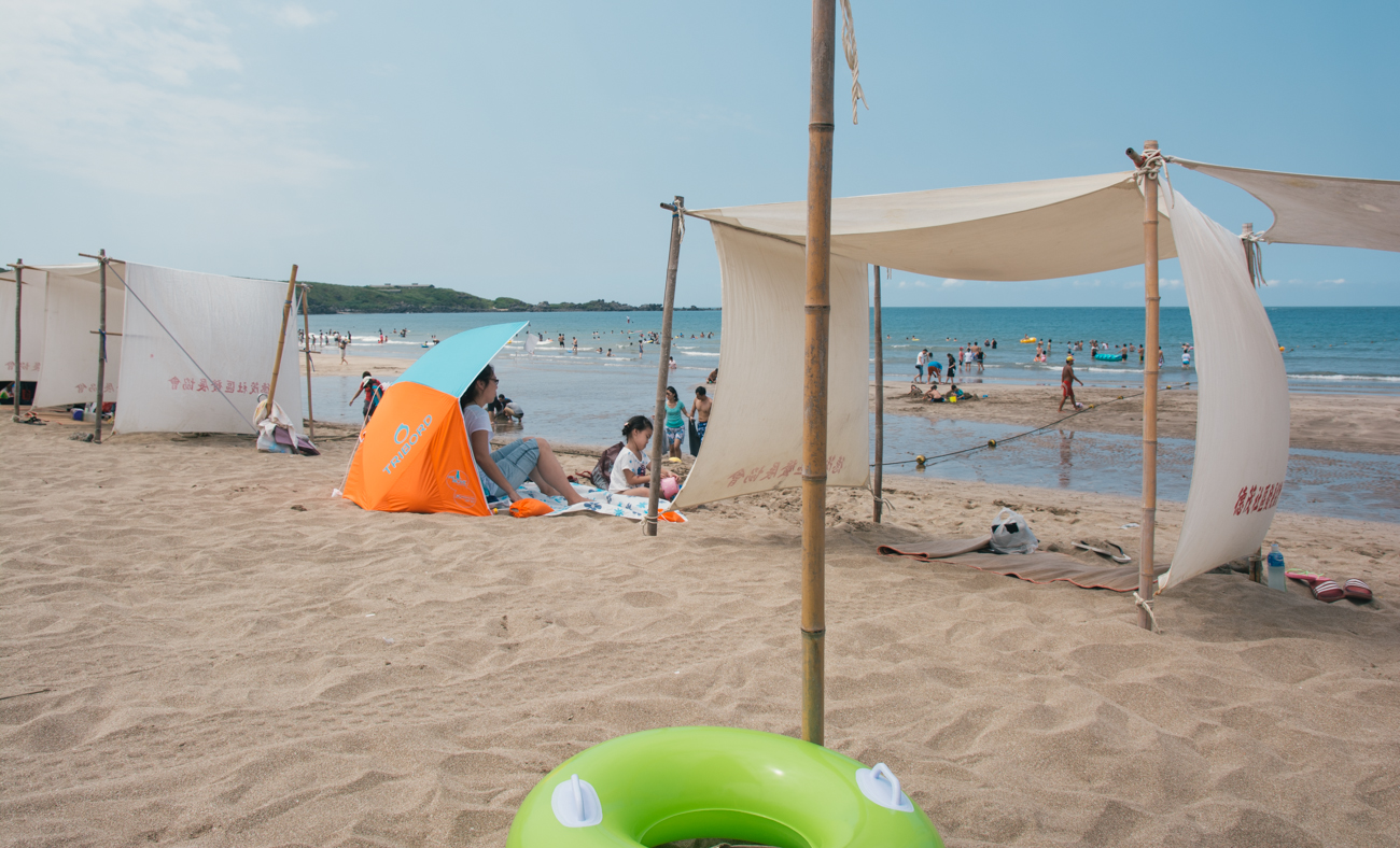 Our beach lean-to