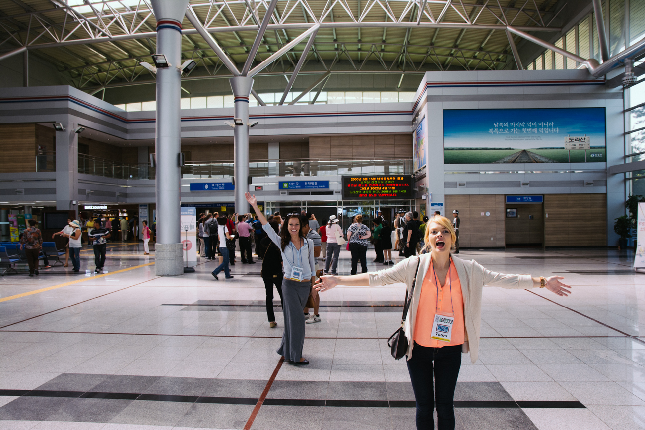 Nicole and Kiana in Dorasan Station