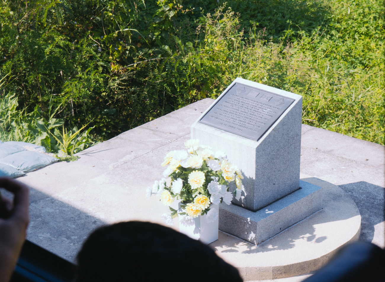 Memorial from a grizzly axe murder by North Korea soldiers on South Korea soldiers