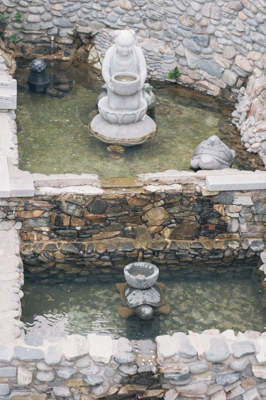 The basins people were throwing coins into