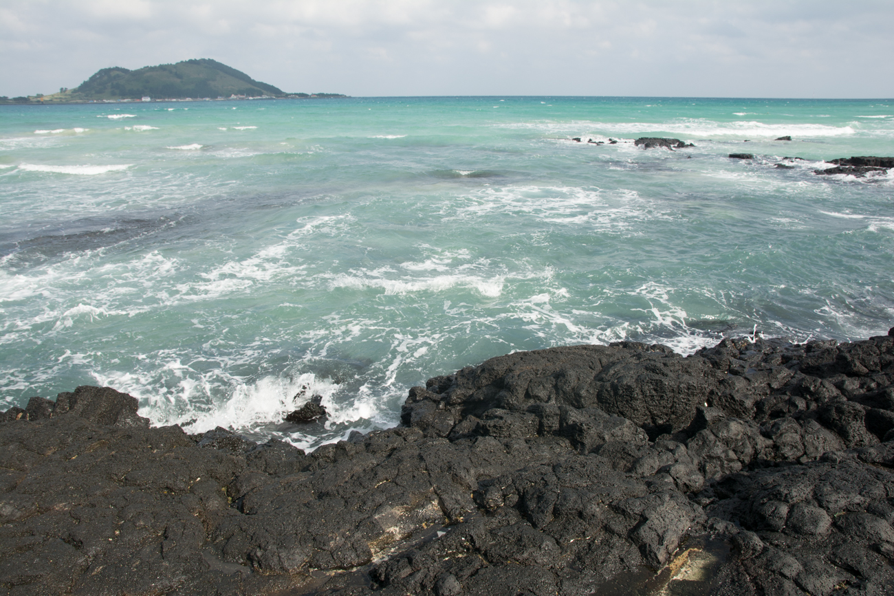 Lava flows at Hyeopjae Beach