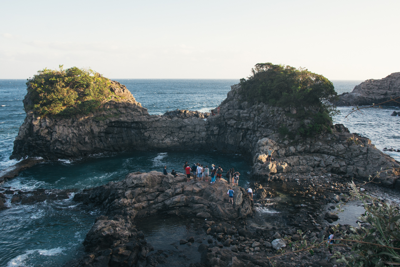 Cliff diving
