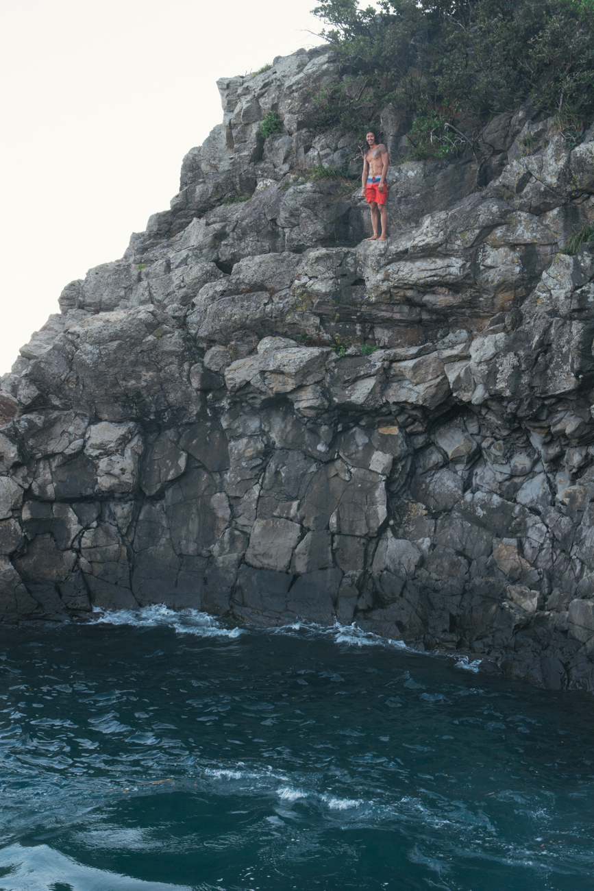 Cliff diving