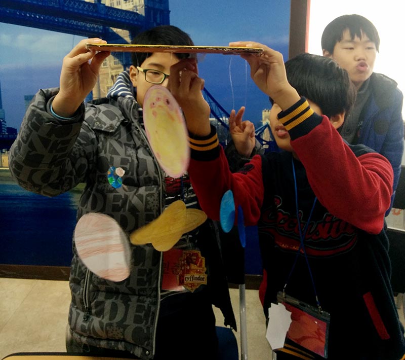 Making Solar Systems in Space Camp