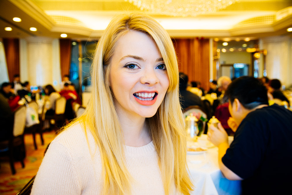 Nicole at Dim Sum