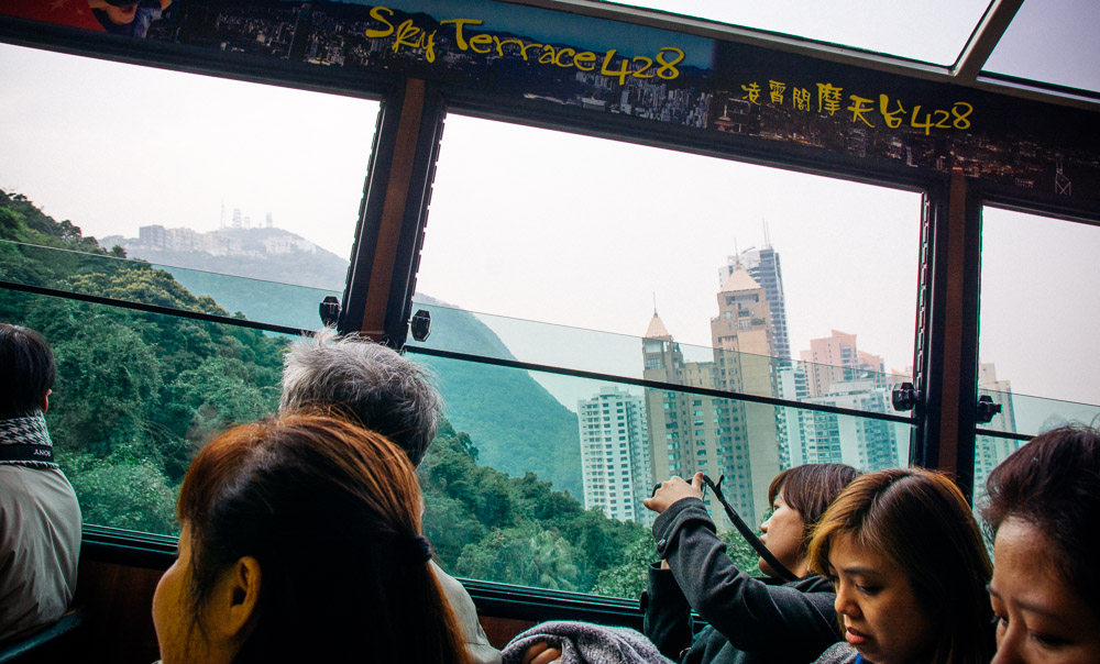 The Tram to Victoria Peak