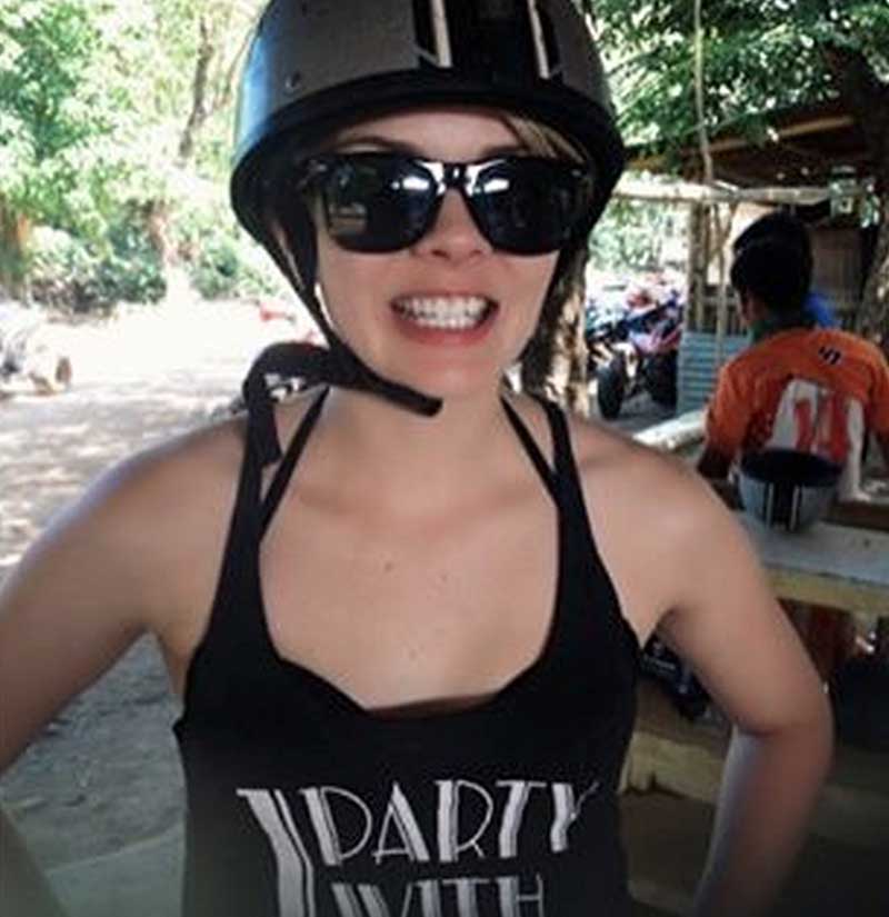 Nicole ready to ride ATVs