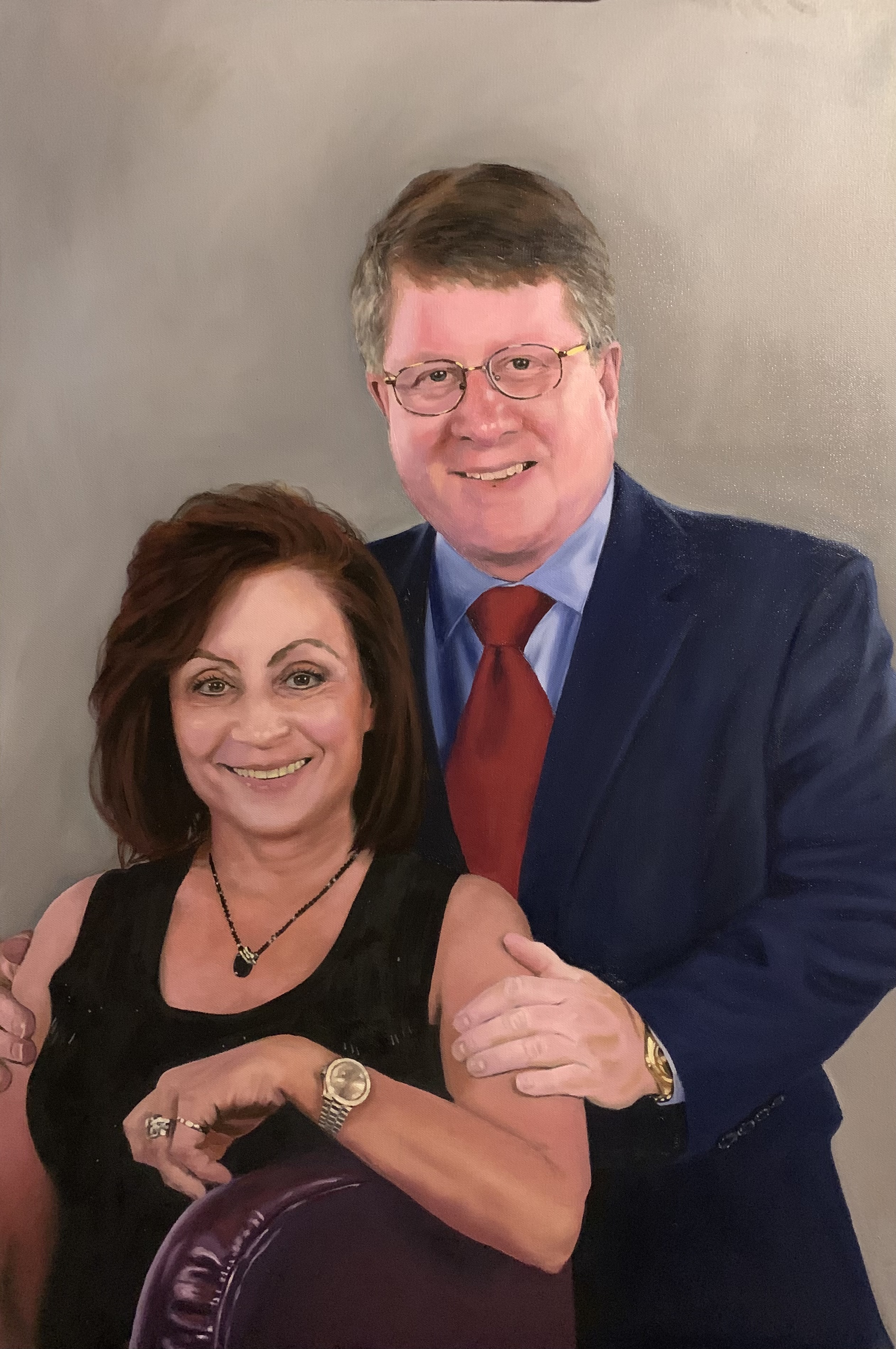 Randell and Judi Koorsen, 24” x 36”, oil on canvas