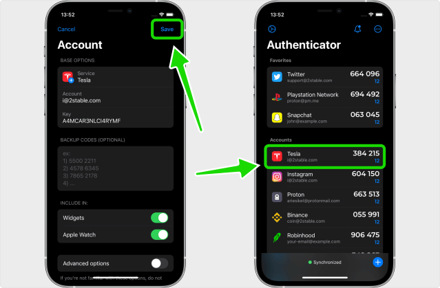 Two-Factor Authentication Code (2FA)