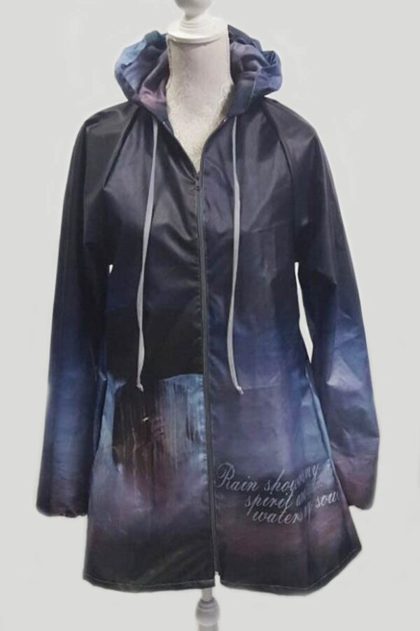 Authentic water my soul raincoat