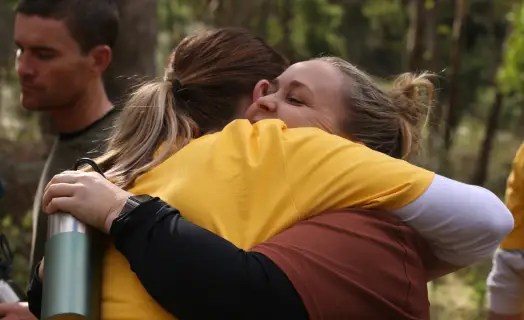 From micro to macro - Two People Embracing