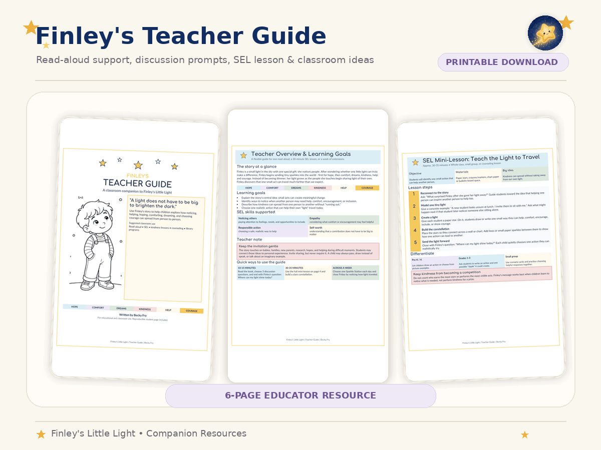 Finley’s Teacher Guide download preview