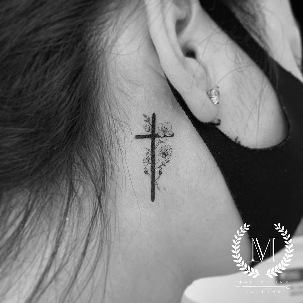 Top 50 Cool And Meaningful Behind The Ear Tattoo Ideas - Authoritytattoo 1229_x_1229_jpg