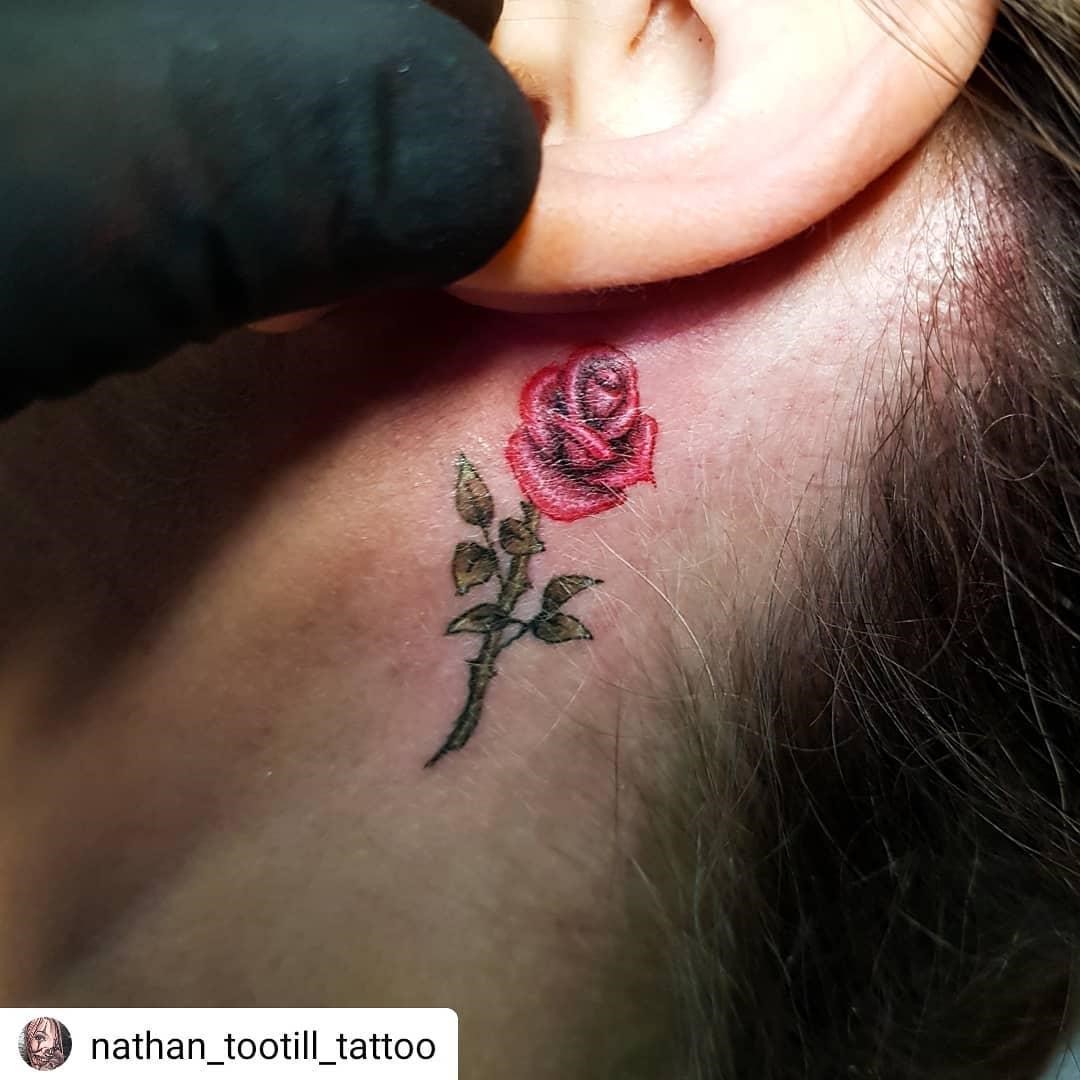 Top 50 Cool And Meaningful Behind The Ear Tattoo Ideas - Authoritytattoo 1080_x_1080_jpg