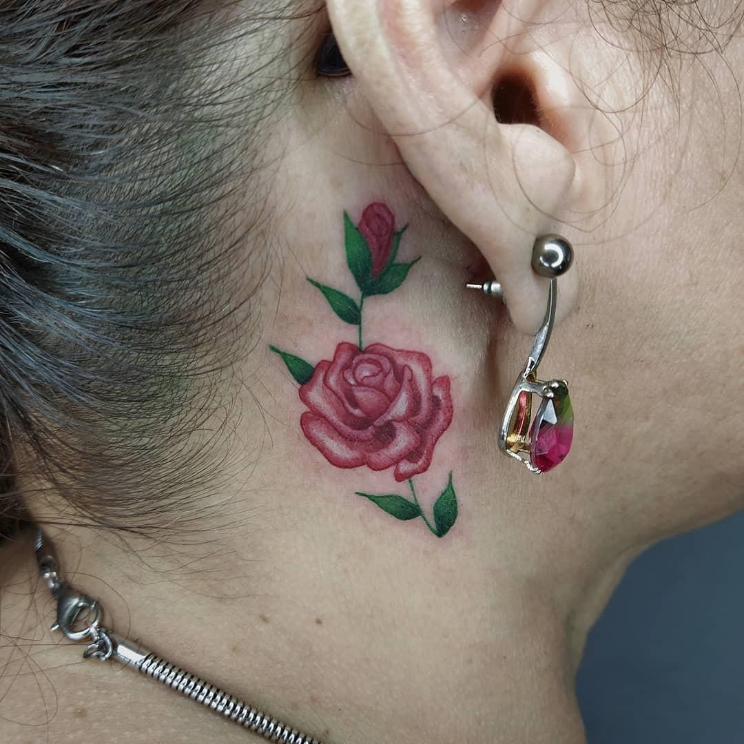 Top 50 Cool And Meaningful Behind The Ear Tattoo Ideas - Authoritytattoo 1080_x_1080_jpg