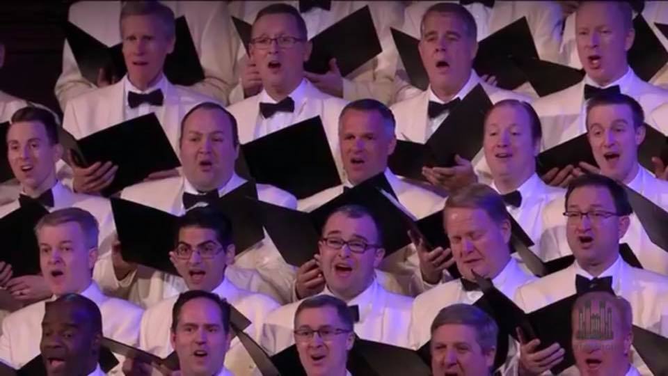 Michael D. Young dressed for a Tabernacle Choir performance