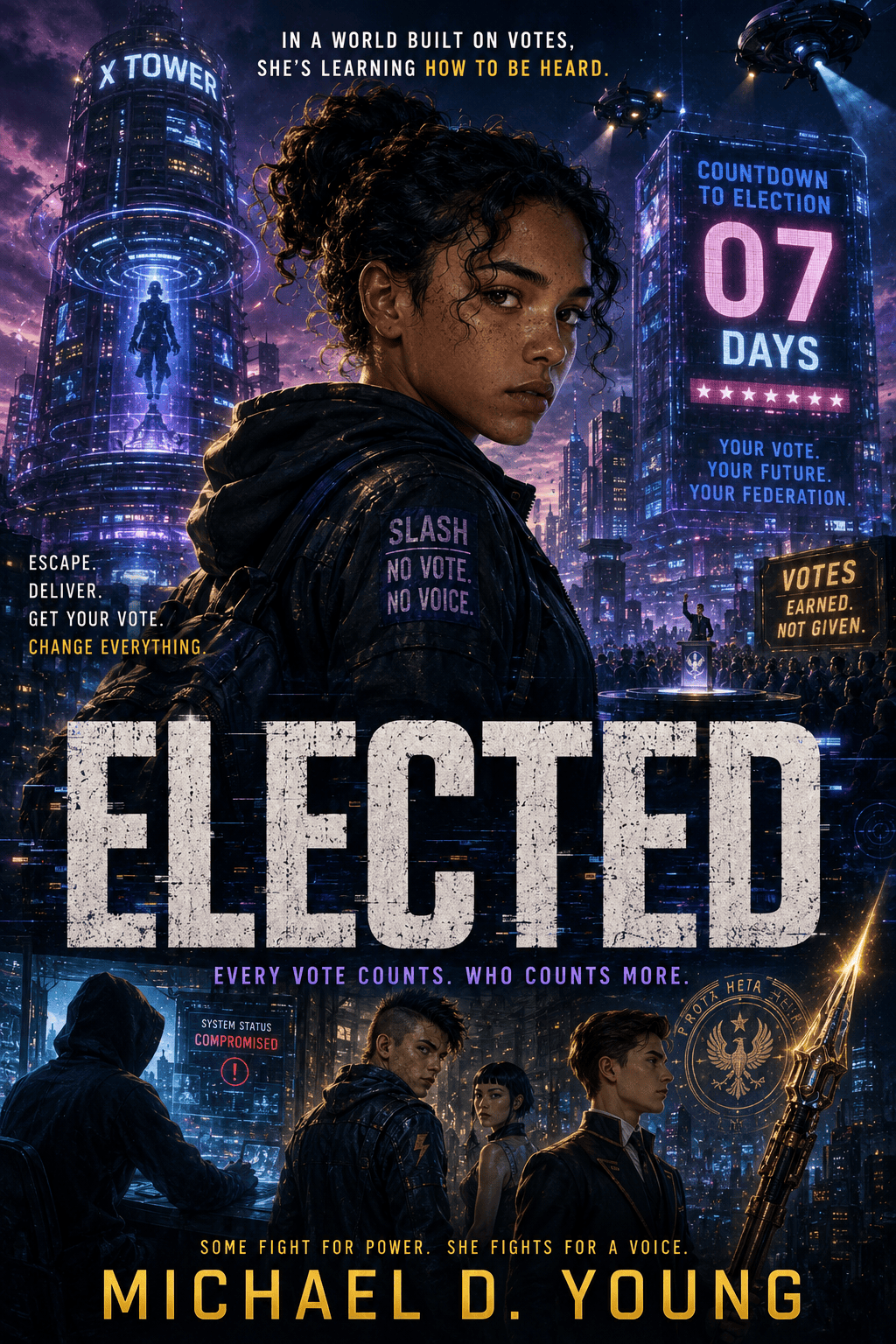 Elected by Michael D. Young — preliminary mockup cover