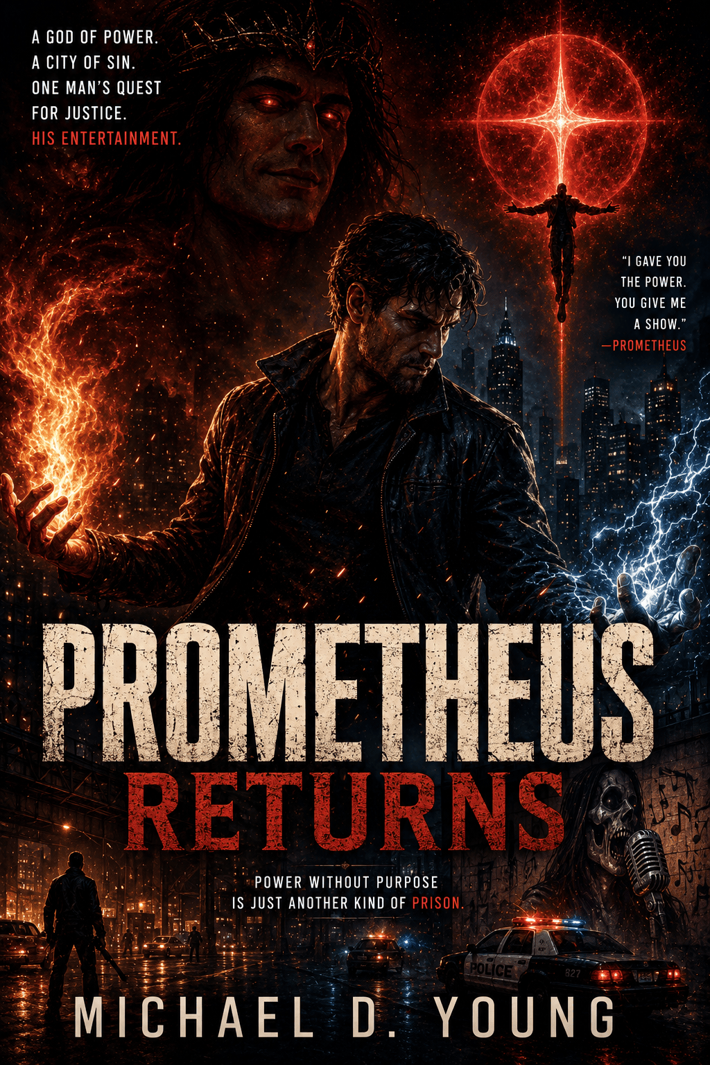Prometheus Returns by Michael D. Young — preliminary mockup cover