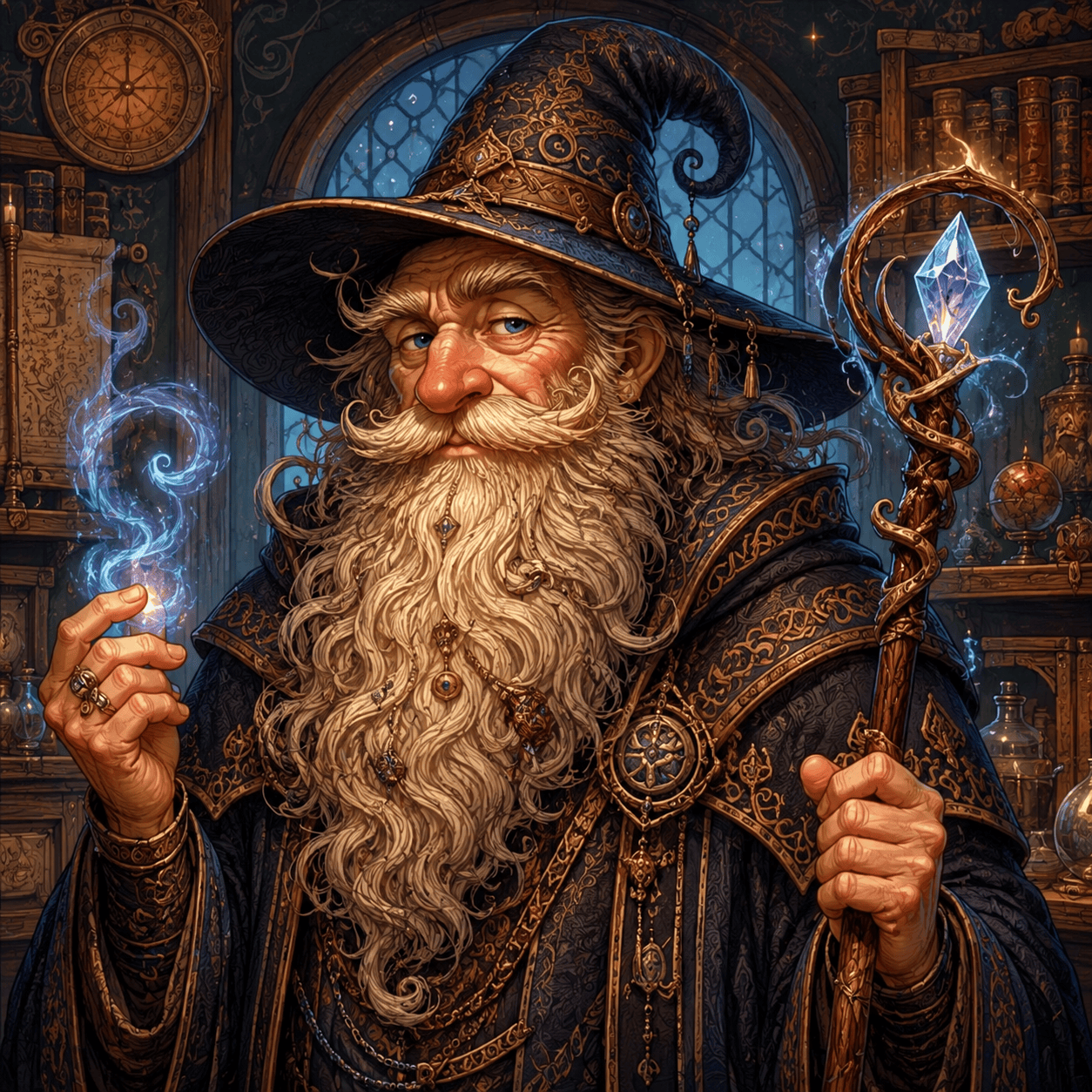 Sir Jacques Dawkins, immortal wizard and Wish Warden