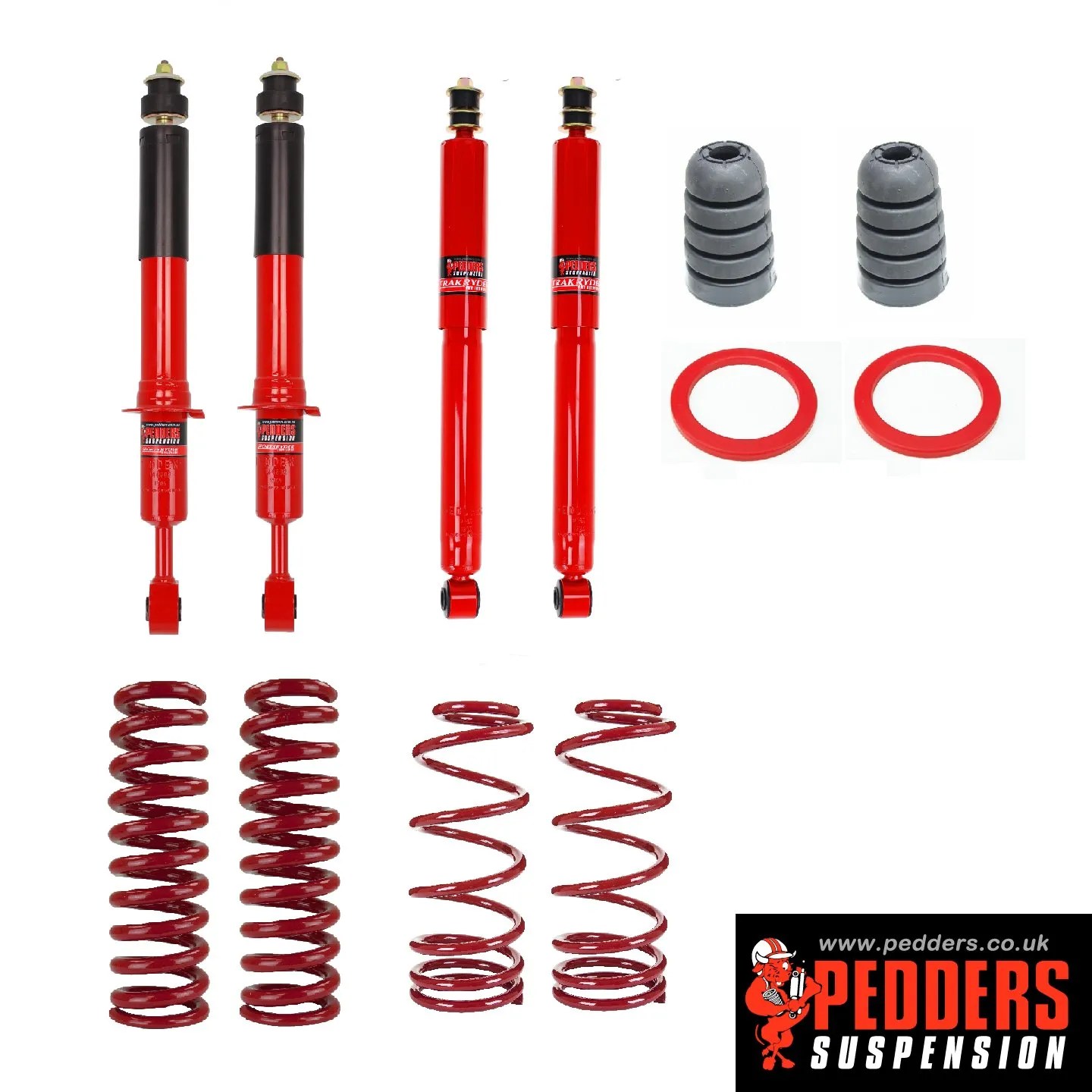 Toyota Land Cruiser 120 Series Air Suspension Conversion Kit. Heavy duty version. With Foam Cell Shocks. Toyota LC5 / Prado / Land Cruiser 120 series – Pedders