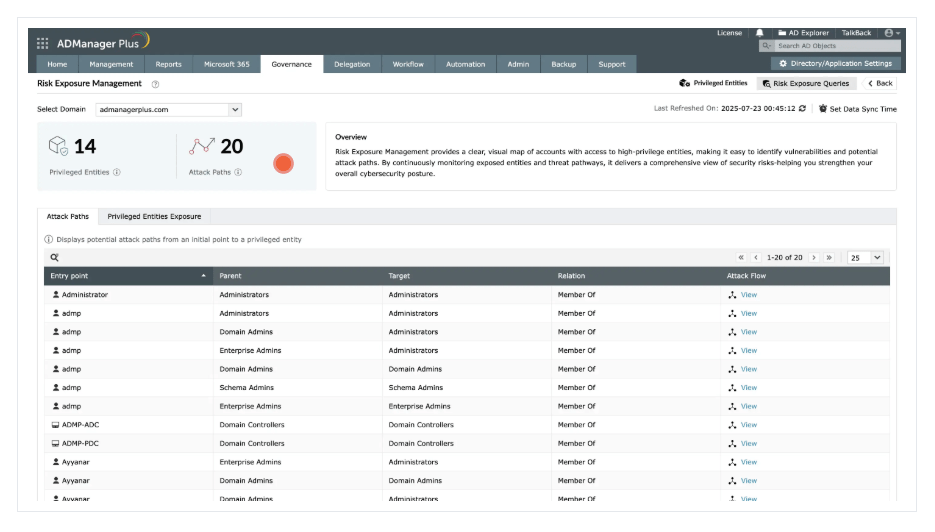 ManageEngine Enhances AD360 With Risk Exposure Management and Local User MFA Features to Strengthen Identity Threat Defenses