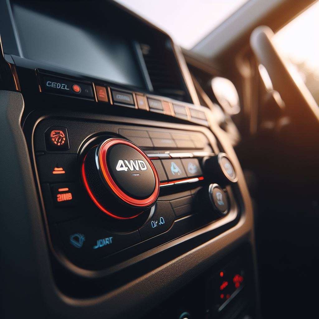 4WD Button Inside SUV