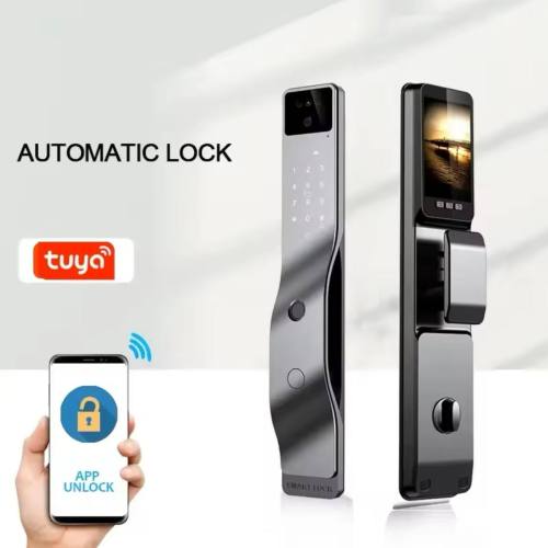 WiFi Video Call Intercom & Live Camera Smart Door Lock – Tuya APP Remote Control