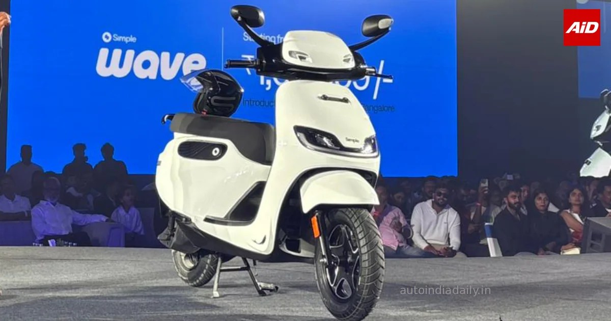 Simple Wave Electric Scooter Launched At Rs 1.10 Lakh, Offers Up To 243km Range