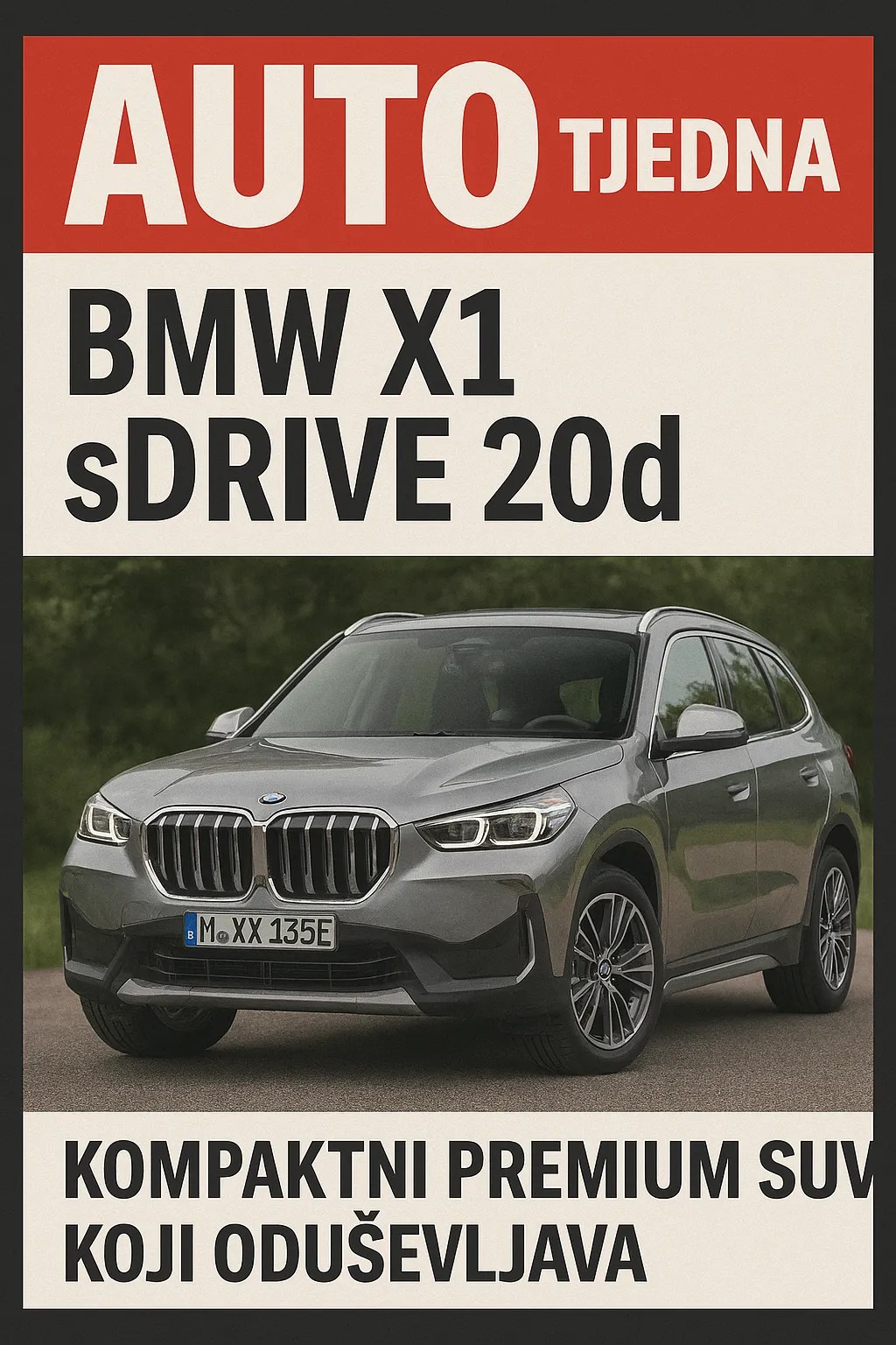 Auto tjedna: BMW X1 sDrive 20d – Kompaktni premium SUV koji oduševljava