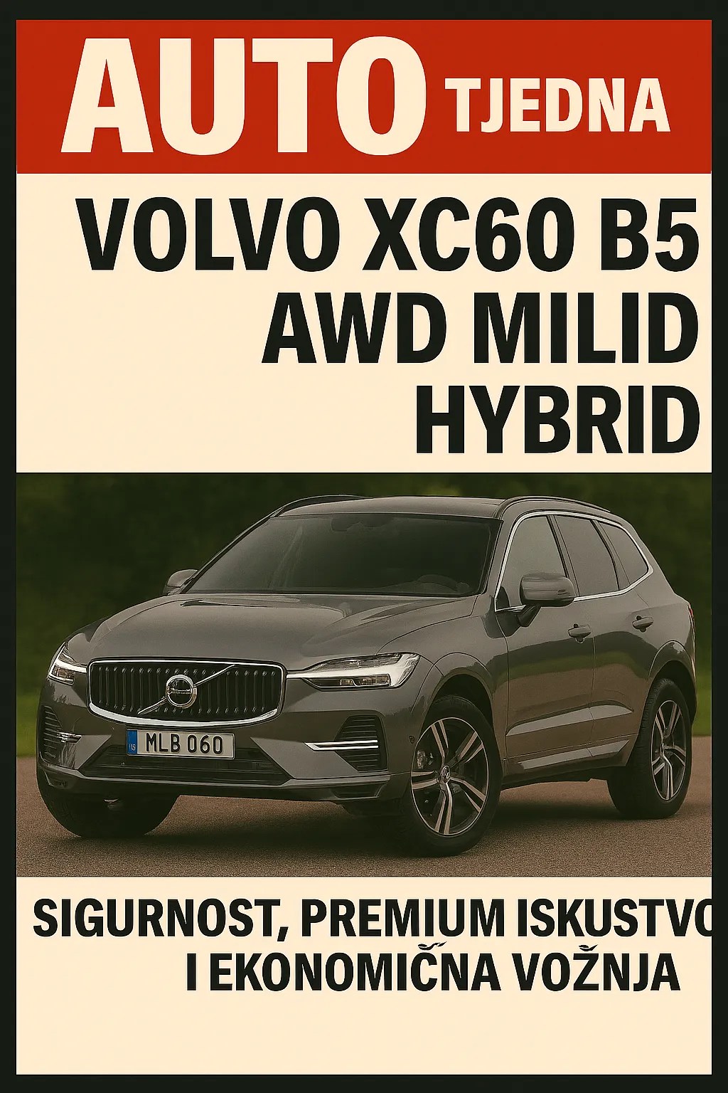 Auto Tjedna: Volvo XC60 B5 AWD Mild Hybrid – sigurnost, premium iskustvo i ekonomična vožnja