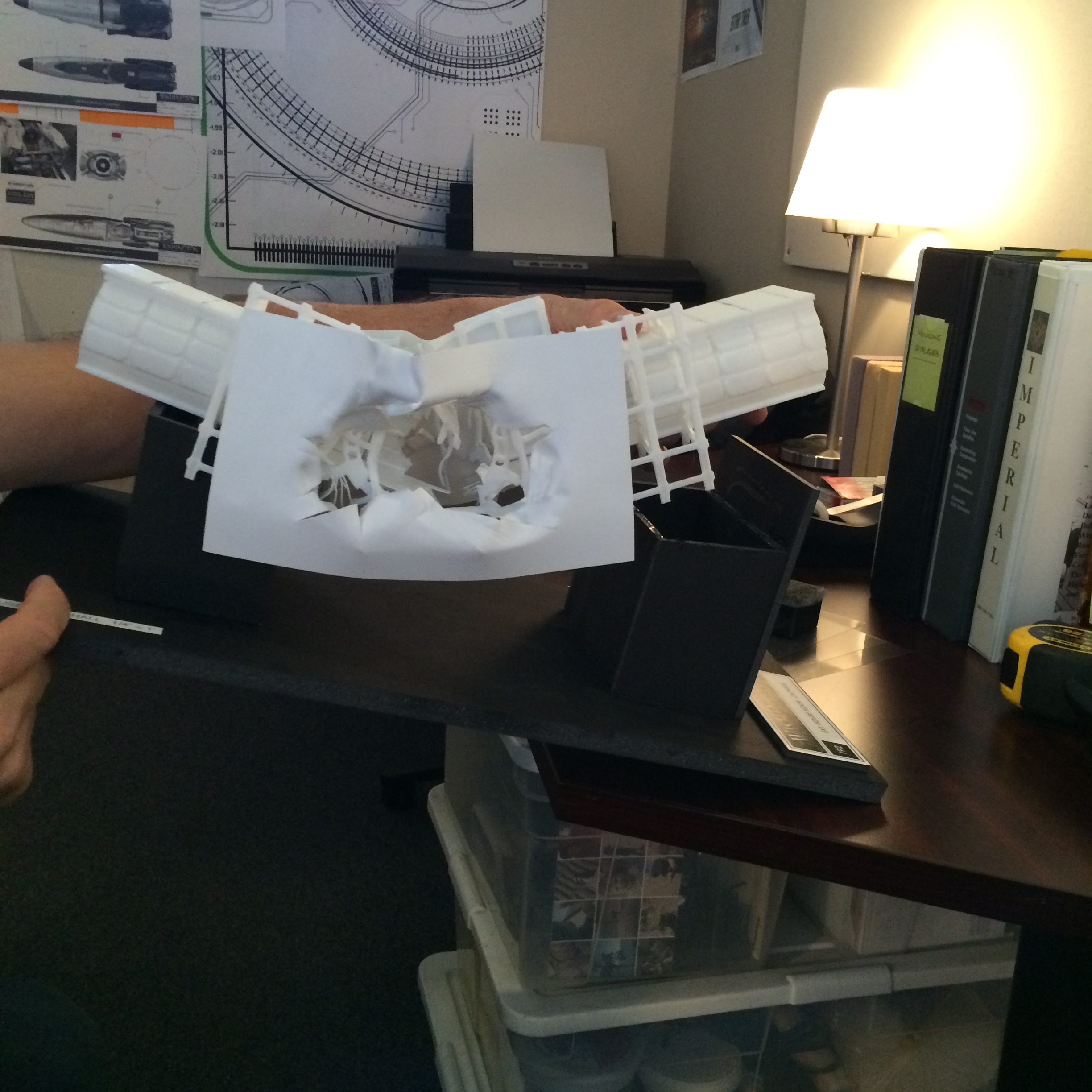 Collapsed hallway model