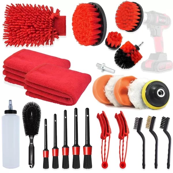 Auto Detailing Tool Kit Detailing Set Drill Brush Kit AutoMods