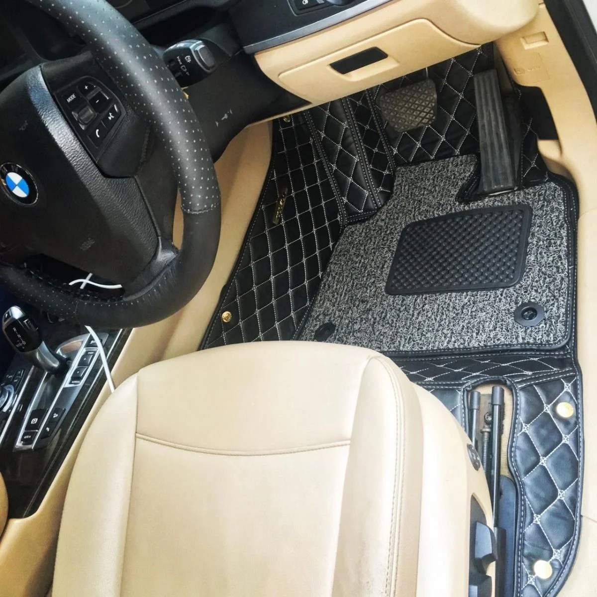 7D Car Mats For Maruti Suzuki Ertiga 2018-2022 (Black)