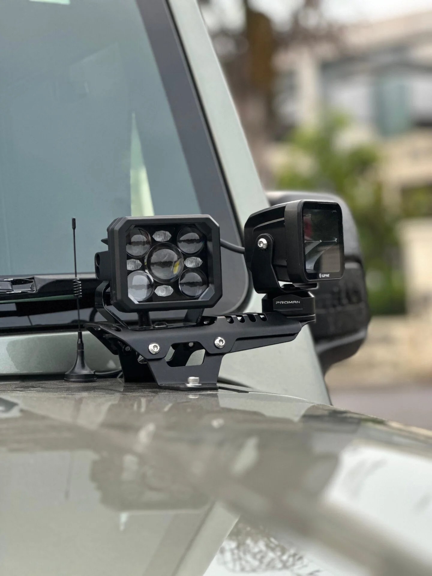 Proman Work Lights Mount Brackets Mahindra Thar
