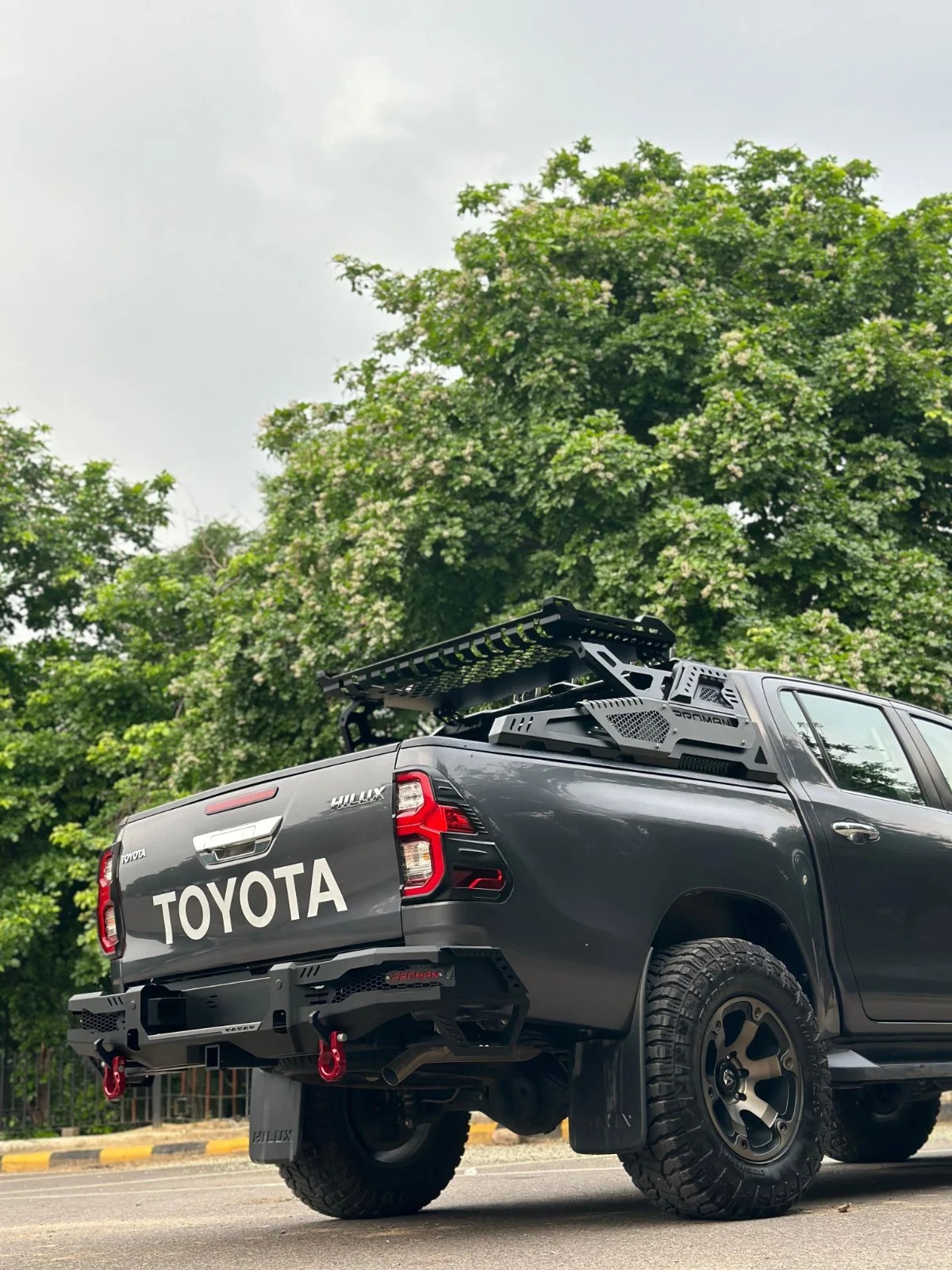 ProMan Hilux Thunder Series Rear Metal Bumper