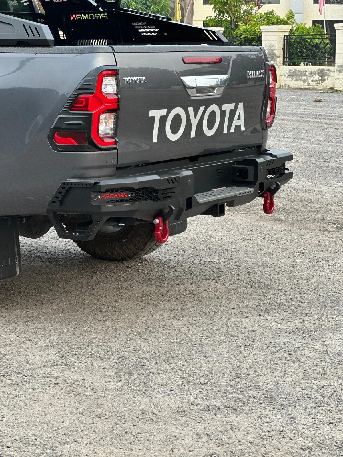 ProMan Hilux Thunder Series Rear Metal Bumper