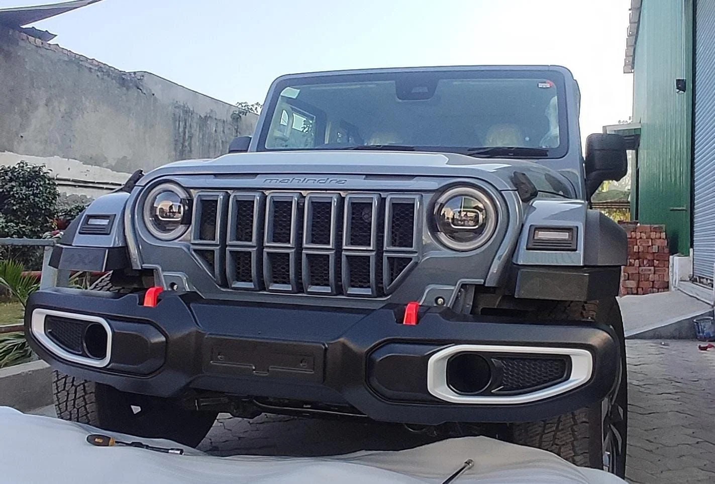 Wrangler Style Front Bumper Mahindra Thar ROXX