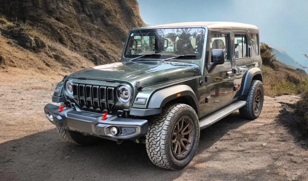 Wrangler Style Front Bumper Mahindra Thar ROXX