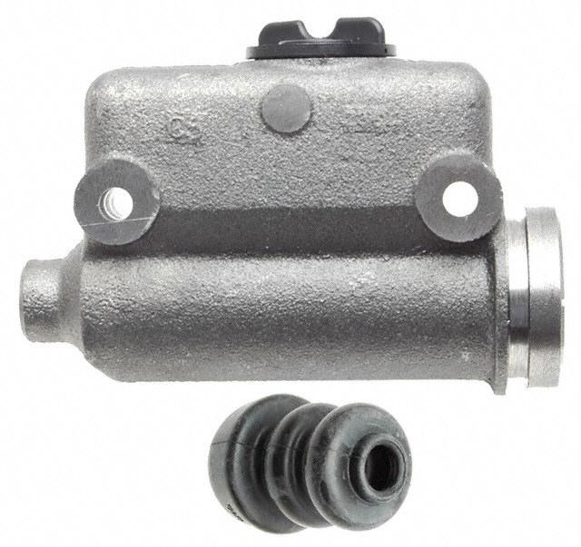 Brake master cylinder with rubber boot.