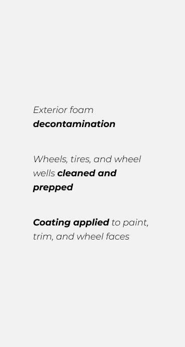Hydrophobic water beading on Ceramic Pro coated paint
