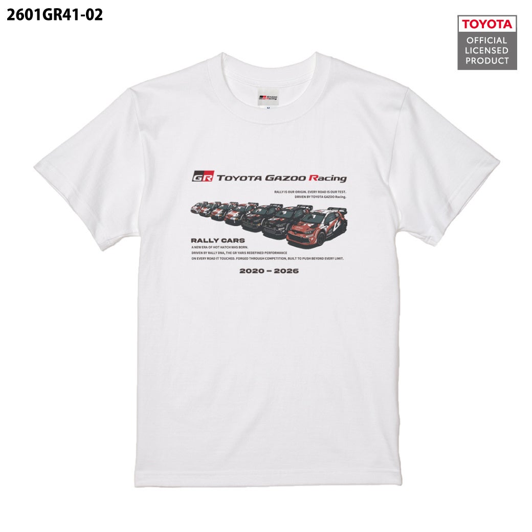 TOYOTA GAZOO Racing監修 歴代ラリーカーTシャツが登場！