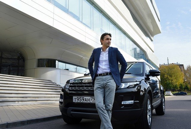 Men with Range Rover