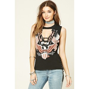 Forever 21 "born free cut out top", $15
