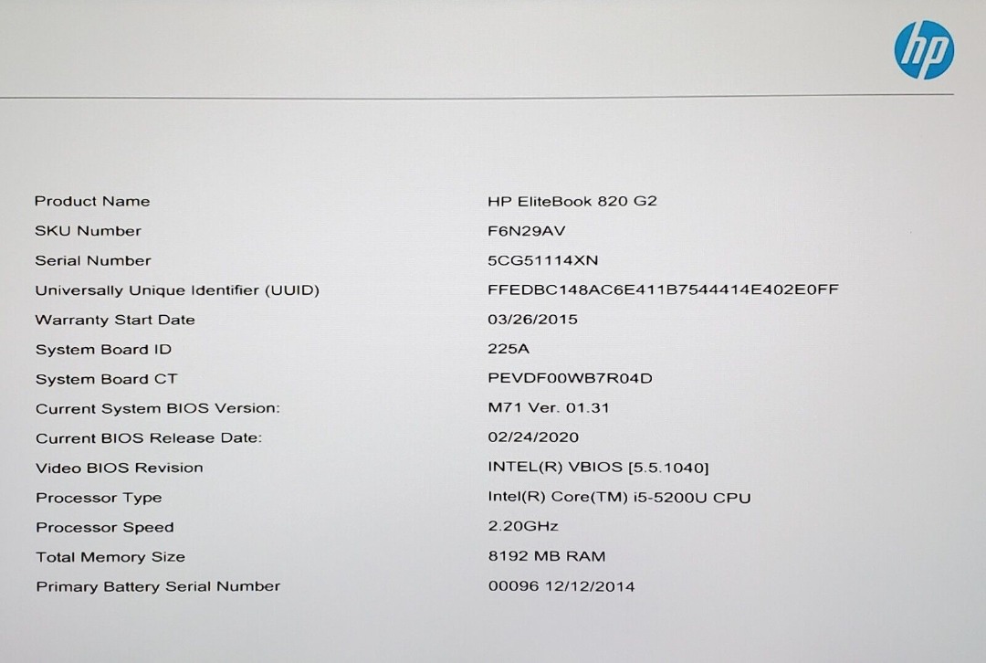 Hp EliteBook 820 G2 - Image 12