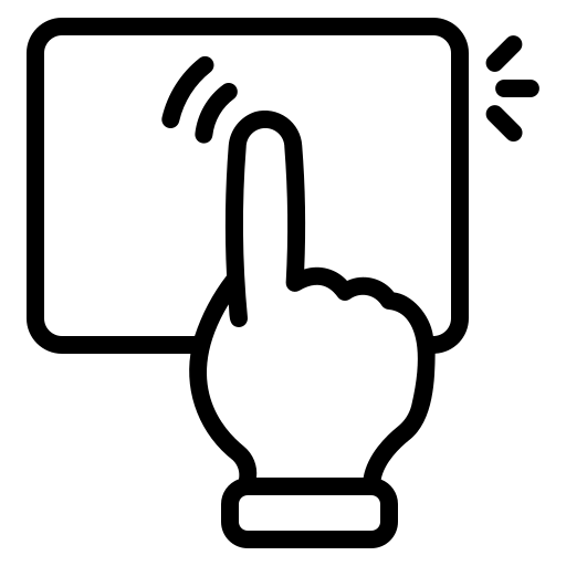 Touchscreen photo booth feature icon