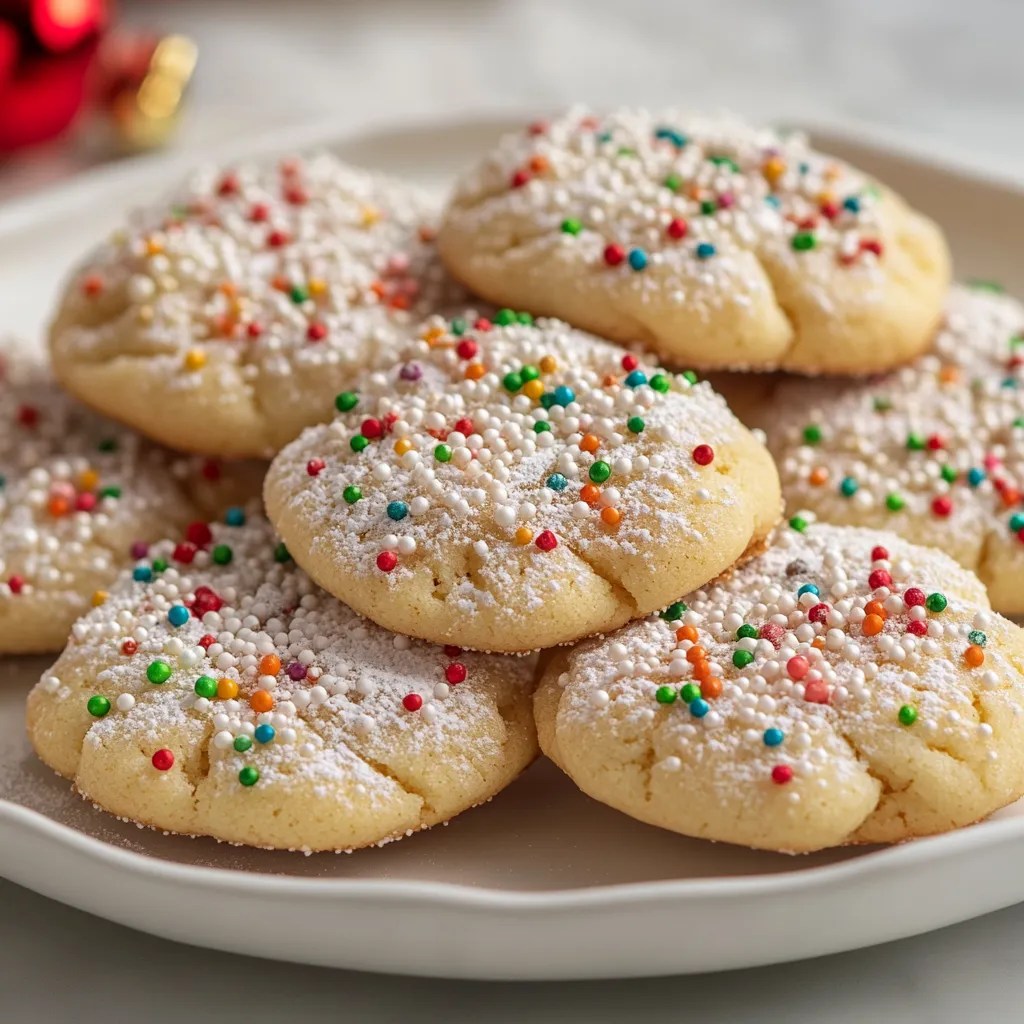 Christmas crumbl sugar cookies recipe for soft and festive treats
