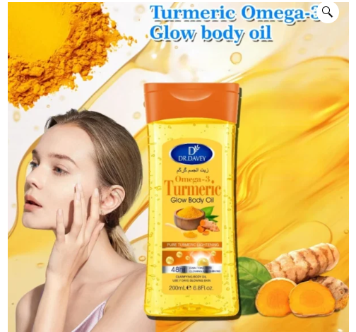200mlBody OilTurmeric Omega-3 Glow Body Oil Body Oil Skin Care Oil