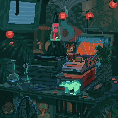 Sleeping Room Github - Classic Dark Background - Desktop