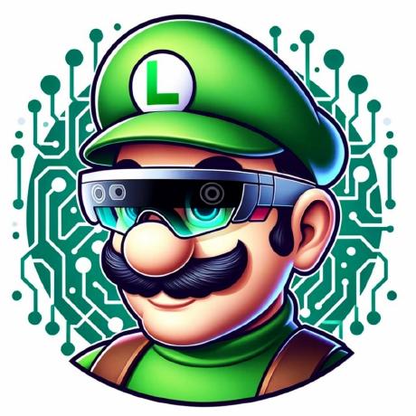 Luigi Pan Github - Premium Dark Texture - Desktop