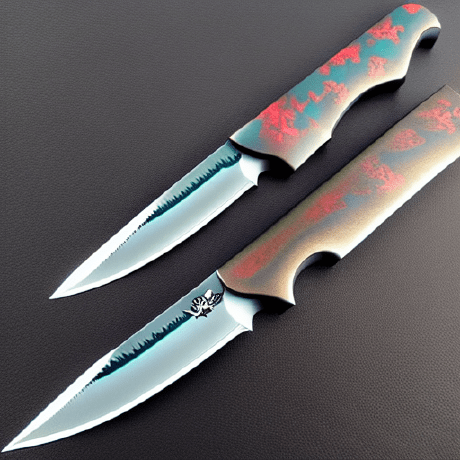 Knife Github - Colorful Illustration Collection - High Resolution Quality